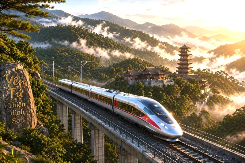 ハノイからハロン湾までの高速鉄道・ハロン湾観光のツアー日本語ガイド付き ハノイからハロンまでの高速鉄道